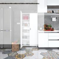 Kenzlife 2 kapılı dolap çilem 188*070*032 byz kilitli ayaklı banyo mutfak ofis kitaplık ayakkabılık kiler