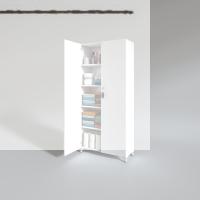 Kenzlife 2 kapılı dolap çilem 188*090*032 byz kilitli ayaklı banyo mutfak ofis kitaplık ayakkabılık kiler