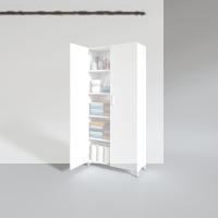 Kenzlife 2 kapılı dolap rabia 188*070*032 byz kapaklı ayaklı banyo mutfak ofis kitaplık ayakkabılık kiler