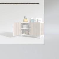 Kenzlife 2 kapılı dolap rabia 048*070*032 crd kapaklı ayaklı banyo mutfak ofis kitaplık ayakkabılık kiler
