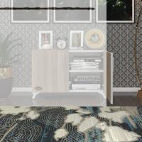 Kenzlife 2 kapılı dolap rabia 048*070*032 crd kapaklı ayaklı banyo mutfak ofis kitaplık ayakkabılık kiler