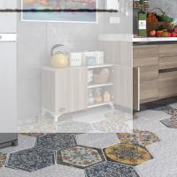 Kenzlife 2 kapılı dolap rabia 048*070*032 crd kapaklı ayaklı banyo mutfak ofis kitaplık ayakkabılık kiler