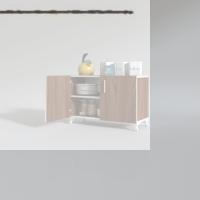 Kenzlife 2 kapılı dolap rabia 048*070*032 cvz kapaklı ayaklı banyo mutfak ofis kitaplık ayakkabılık kiler