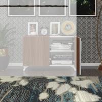 Kenzlife 2 kapılı dolap rabia 048*070*032 cvz kapaklı ayaklı banyo mutfak ofis kitaplık ayakkabılık kiler