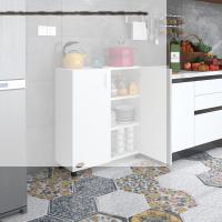 Kenzlife 2 kapılı dolap rabia 088*070*032 byz kapaklı tekerlekli banyo mutfak ofis kitaplık ayakkabılık kiler