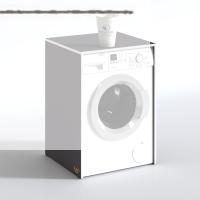 Kenzlife çamaşır makinesi dolabı naum gri 90*70*60 banyo kapaksız arkalıksız