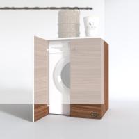 Kenzlife çamaşır makinesi dolabı kapaklı tatyana cvz 90*70*60 banyo ofis kapaklı arkalıksız