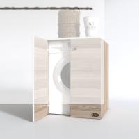 Kenzlife çamaşır makinesi dolabı kapaklı tatyana crd 90*70*60 banyo ofis kapaklı arkalıksız