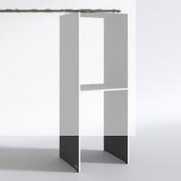 Kenzlife çamaşır-kurutma makinesi dolabı evgeniya gri 180*70*60 banyo çift katlı kapaksız arkalıksız