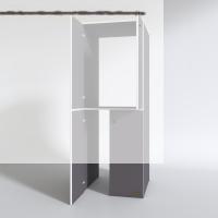Kenzlife çamaşır-kurutma makinesi dolabı kapaklı jelena gri 180*70*60 banyo çift katlı arkalıksız