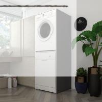 Kenzlife çamaşır-bulaşık makinesi dolabı katinka gri 180*70*60 banyo çift katlı kapaksız arkalıksız