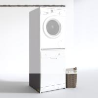 Kenzlife çamaşır-bulaşık makinesi dolabı katinka gri 180*70*60 banyo çift katlı kapaksız arkalıksız