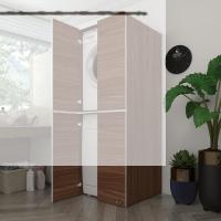 Kenzlife çamaşır-bulaşık makinesi dolabı kapaklı roksana cvz 180*70*60 banyo çift katlı arkalıksız