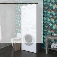 Kenzlife çamaşır-kurutma makinesi dolabı zakhar gri 180*70*60 banyo kapaksız arkalıksız