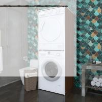 Kenzlife çamaşır-kurutma makinesi dolabı zakhar cvz 180*70*60 banyo kapaksız arkalıksız