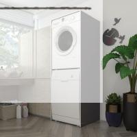 Kenzlife çamaşır-bulaşık makinesi dolabı borya gri 180*70*60 banyo kapaksız arkalıksız