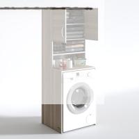 Kenzlife çamaşır makinesi dolabı hayzum crd 180*066*55 banyo kiler çift kapaklı arkalıklı