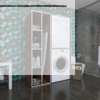 Kenzlife çamaşır-kurutma makinesi dolabı alyusha cvz 180*120*60 banyo kapaksız arkalıksız