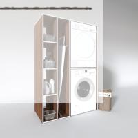 Kenzlife çamaşır-kurutma makinesi dolabı alyusha cvz 180*120*60 banyo kapaksız arkalıksız