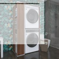 Kenzlife çamaşır-kurutma makinesi dolabı demyan cvz 180*090*60 banyo kapaksız arkalıksız
