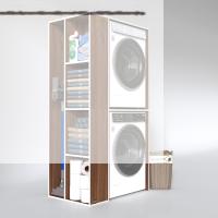 Kenzlife çamaşır-kurutma makinesi dolabı demyan cvz 180*090*60 banyo kapaksız arkalıksız
