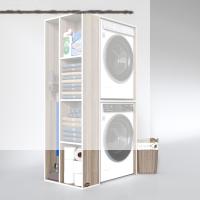 Kenzlife çamaşır-kurutma makinesi dolabı demyan crd 180*090*60 banyo kapaksız arkalıksız