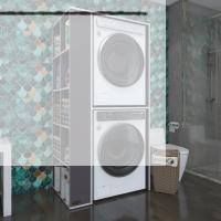 Kenzlife çamaşır-kurutma makinesi dolabı bolodenka gri 180*090*60 banyo kapaksız arkalıksız