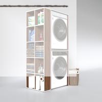 Kenzlife çamaşır-kurutma makinesi dolabı bolodenka cvz 180*090*60 banyo kapaksız arkalıksız