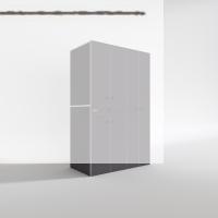 Kenzlife çamaşır-kurutma makinesi dolabı şahrur sağ gri 187*120*60 çekmeceli banyo