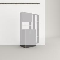 Kenzlife çamaşır makinesi dolabı kasparovsüpürge gri 180*126*55-20 banyo kapaklı arkalıksız