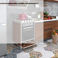 Kenzlife ankastre modülü kabini krom cvz fırın ocak dolabı kapaklı ayaklı sabit tabla