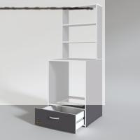 Kenzlife ankastre fırın dolabı aybirgen gri 165*60*56 mutfak çekmeceli