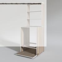 Kenzlife ankastre fırın dolabı bengisu crd 165*60*56 mutfak kapaklı