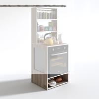 Kenzlife ankastre fırın dolabı ismihan crd 165*60*56 mutfak raflı
