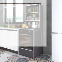 Kenzlife ankastre fırın dolabı nevgece gri 165*60*56 mutfak eko düz