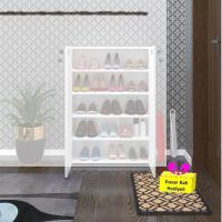 Kenzlife ayakkabılık ayakkabı dolabı kilitli be real byz 100*70*32 kapaklı arkalıklı ofis dolabı + tekli duvar rafı hediyeli