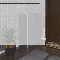 Kenzlife ayakkabılık ayakkabı dolabı kilitli be real gri 100*70*32 kapaklı arkalıklı ofis dolabı