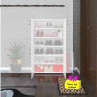 Kenzlife ayakkabılık ayakkabı dolabı kilitli be real byz 120*70*32 kapaklı arkalıklı ofis dolabı iki bölme + tekli duvar rafı hediyeli