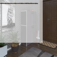 Kenzlife ayakkabılık ayakkabı dolabı kilitli be real gri 140*70*32 kapaklı arkalıklı ofis dolabı iki bölme