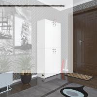 Kenzlife ayakkabılık ayakkabı dolabı kilitli be real byz 160*70*32 kapaklı arkalıklı ofis dolabı iki bölme