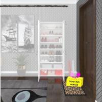 Kenzlife ayakkabılık ayakkabı dolabı kilitli be real byz 160*70*32 kapaklı arkalıklı ofis dolabı iki bölme + tekli duvar rafı hediyeli