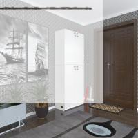 Kenzlife ayakkabılık ayakkabı dolabı kilitli be real byz 180*70*32 kapaklı arkalıklı ofis dolabı iki bölme