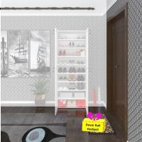 Kenzlife ayakkabılık ayakkabı dolabı kilitli be real byz 180*70*32 kapaklı arkalıklı ofis dolabı iki bölme + tekli duvar rafı hediyeli
