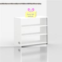 Kenzlife ayakkabılık goya byz 060*70*30 arkalıksız ayakkabı ofis dolabı + tekli duvar rafı hediyeli