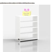 Kenzlife ayakkabılık goya byz 080*70*30 arkalıksız ayakkabı ofis dolabı + tekli duvar rafı hediyeli