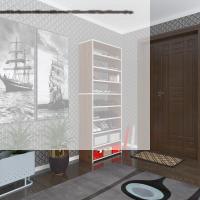 Kenzlife ayakkabılık goya cvz 180*70*30 arkalıksız ayakkabı ofis dolabı iki bölme