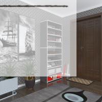 Kenzlife ayakkabılık goya gri 180*70*30 arkalıksız ayakkabı ofis dolabı iki bölme