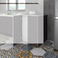 Kenzlife bulaşık&çamaşır&kurutma makinesi dolabı kapaklı nurten gri 90*70*60 banyo ofis