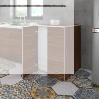 Kenzlife bulaşık&çamaşır&kurutma makinesi dolabı kapaklı nurten cvz 90*70*60 banyo ofis