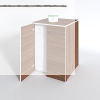 Kenzlife bulaşık&çamaşır&kurutma makinesi dolabı kapaklı nurten cvz 90*70*60 banyo ofis